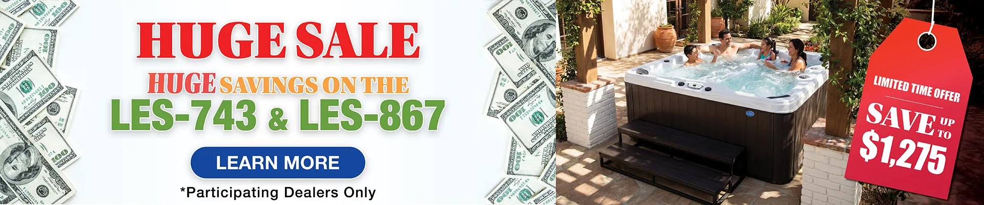 Calspas hot tub being used in a family setting - Jonesboro